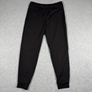 GU Dry Stretch Jogger Pants Men's M Black Slim Tapered Athletic Zip Pocket
